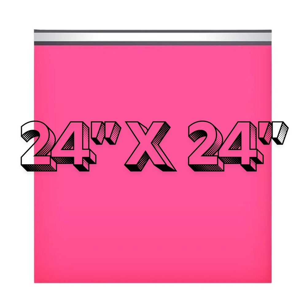 10 Pink Poly Mailer Bags 24x24 (Utility Use)